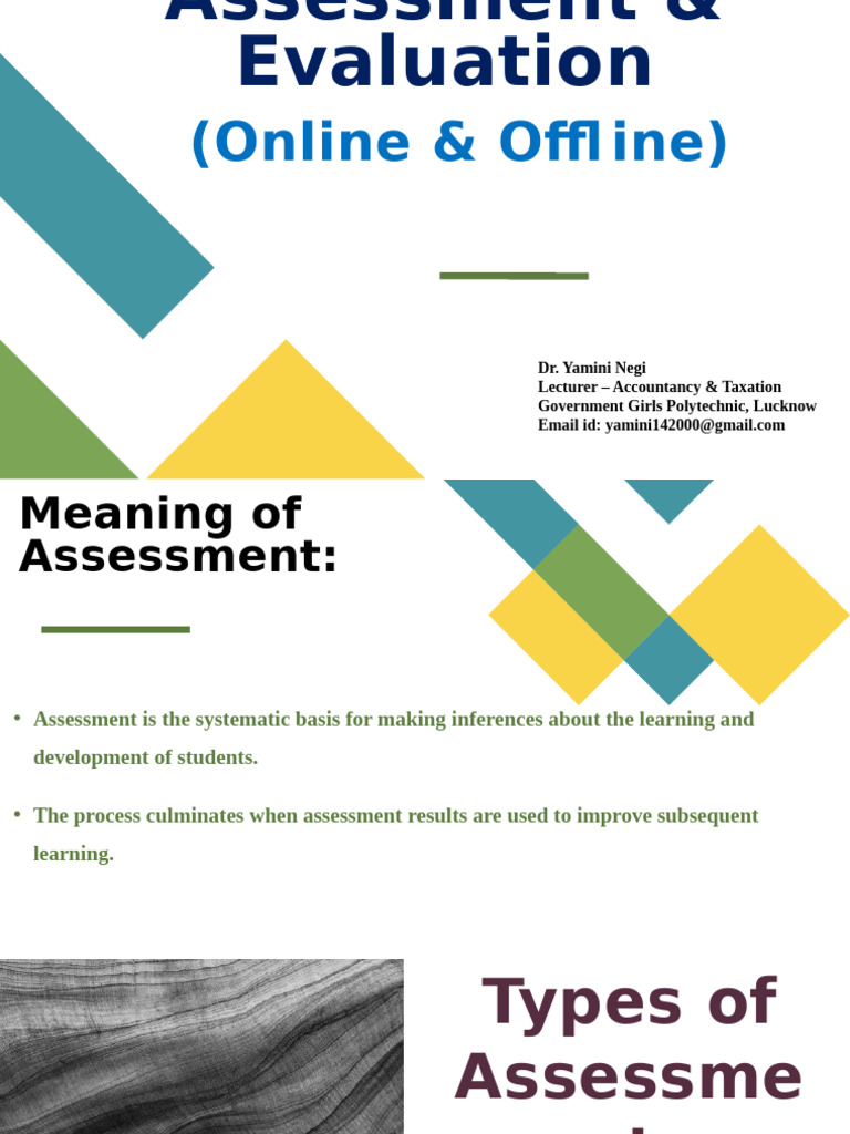 Online vs Offline Assessment Guide | PDF | Educational Assessment ...