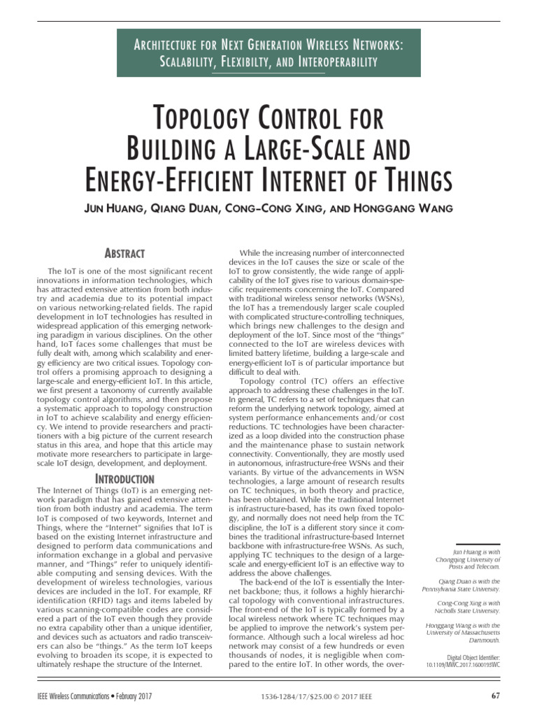 07864792 | PDF | Internet Of Things | Computer Network