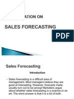 Sales Forecasting