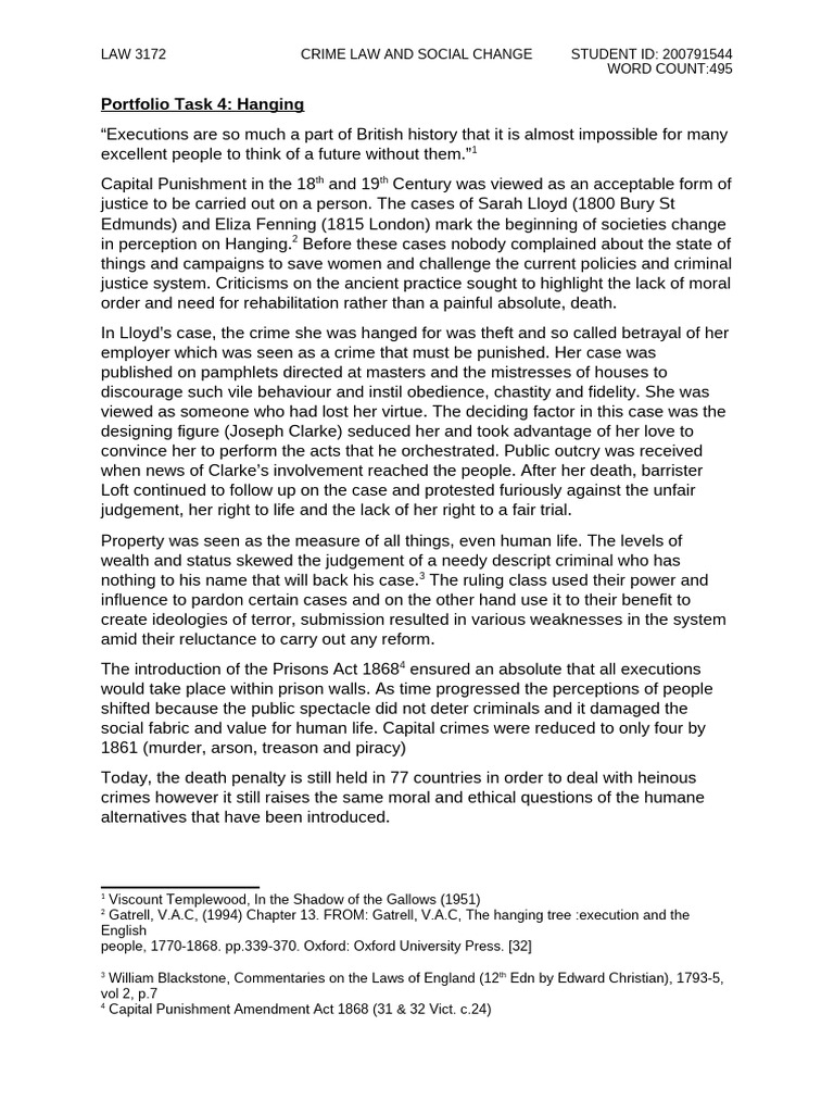 PORTFOLIO TASK 4 | PDF | Crimes | Crime & Violence