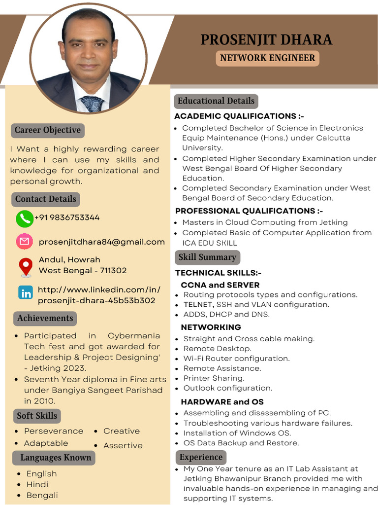 Prosenjit Dhara (Network) | PDF | Computer Network | Computing