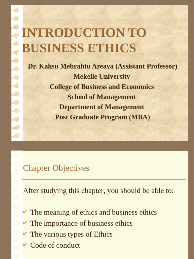 Understanding Business Ethics Principles | PDF | Business Ethics