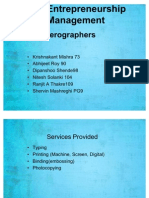 Entrepreneurship Management for Digi Xerographers in Mumbai Central