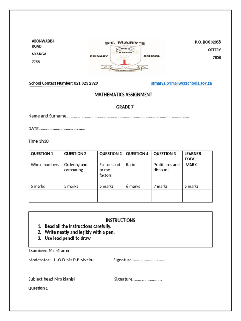 Grade 7 | PDF | Mathematics