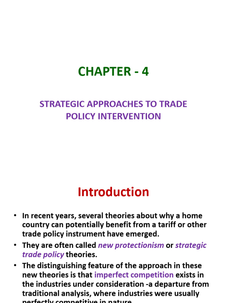 Strategic Trade Policy Interventions | PDF | Monopoly | Marginal Cost