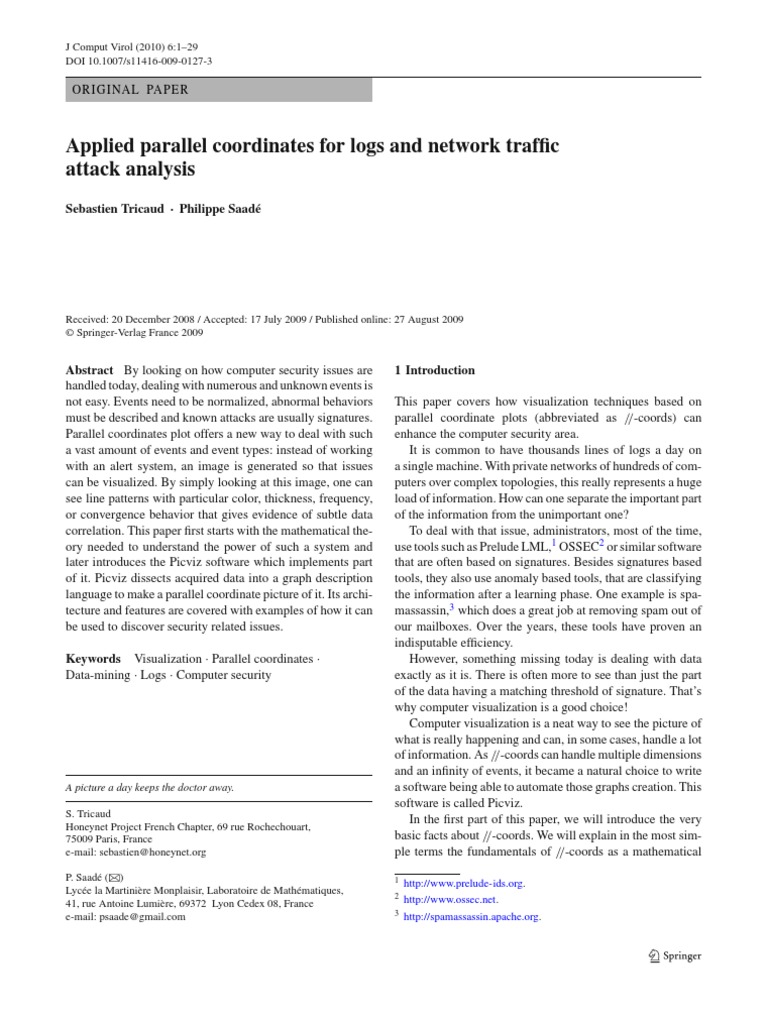 Applied Parallel Coordinates For Logs and Network Traffic Attack ...