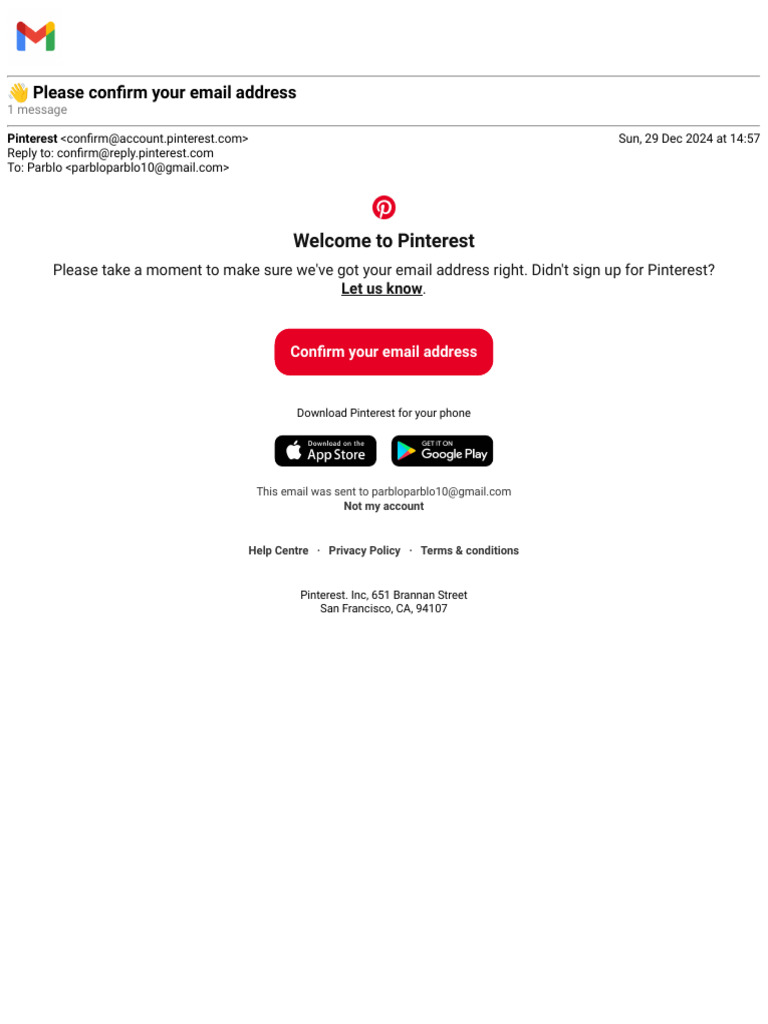 please enter a valid email address gmail