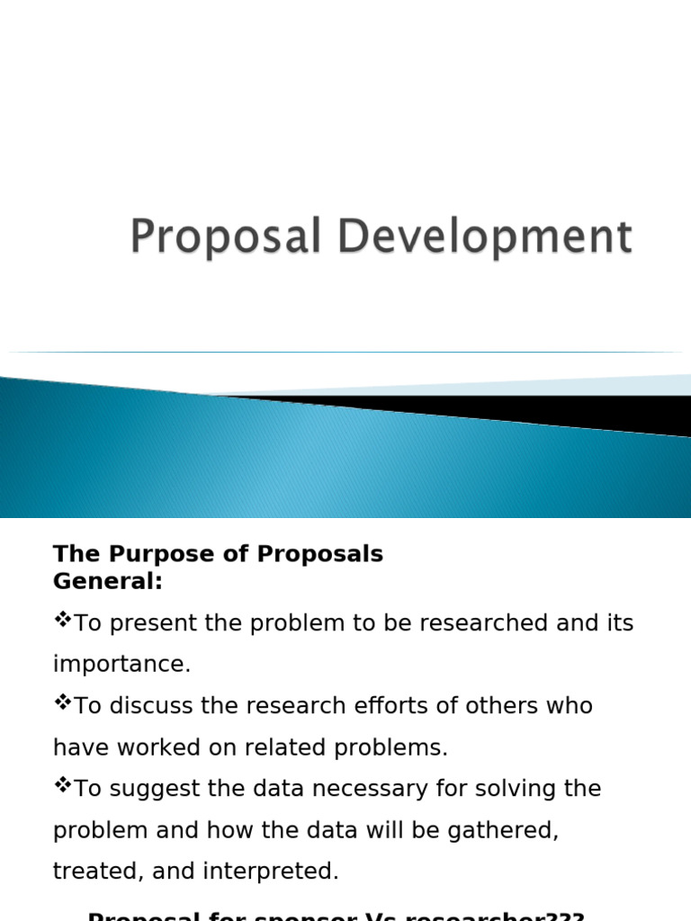 Proposal Devt | PDF | Concept | Methodology