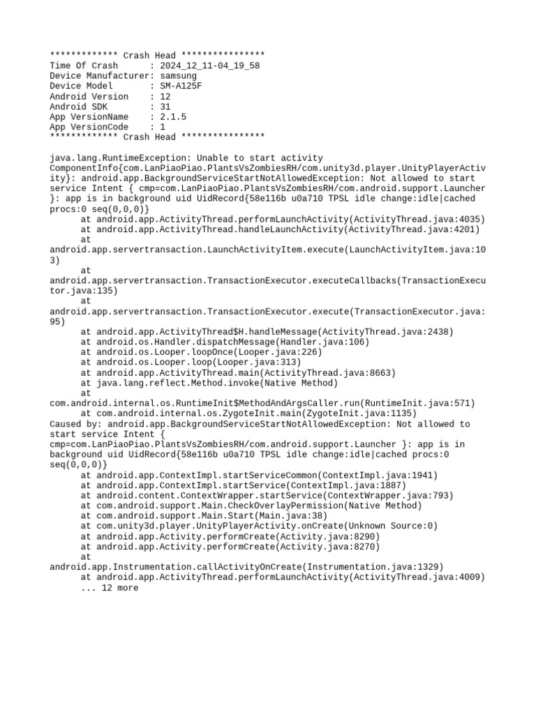 Mod Menu Crash 2024 12 11-04 19 58 | PDF | Android (Operating System ...