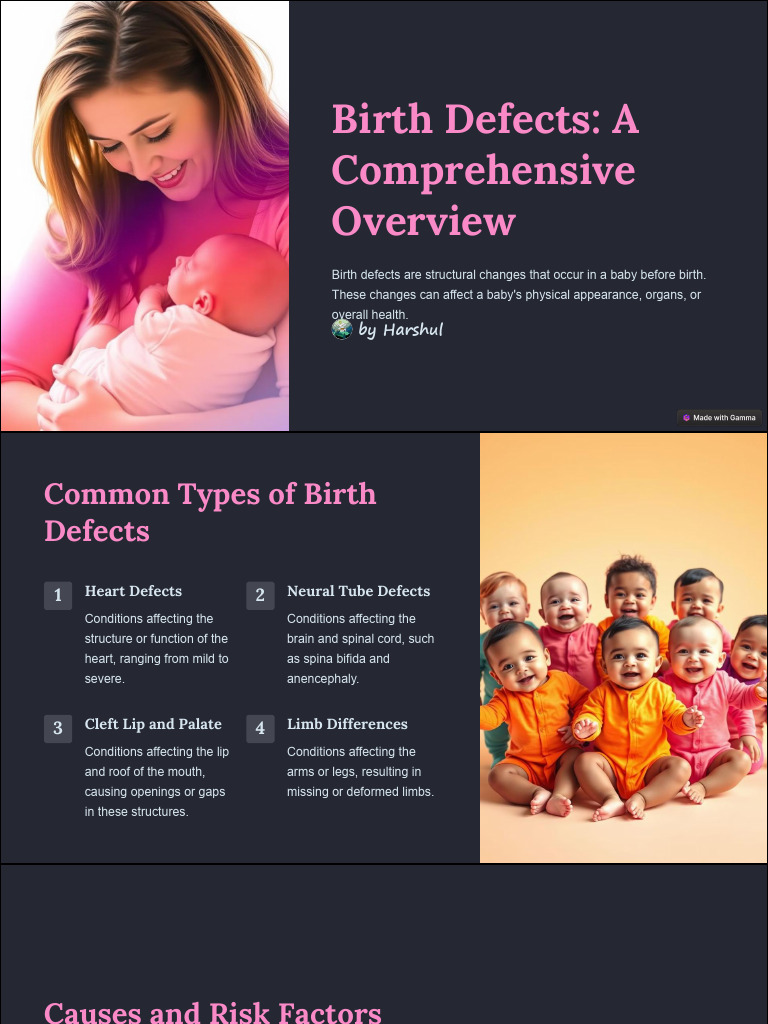 Birth Defects A Comprehensive Overview | PDF | Medical Specialties ...