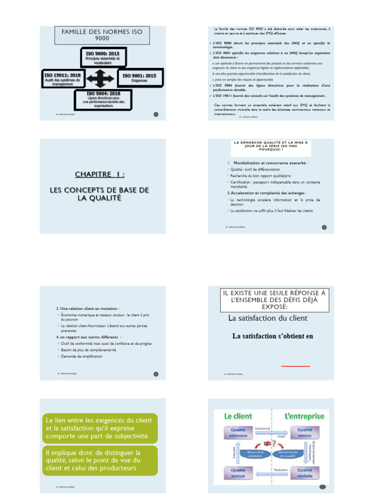 Normes ISO 9000 : Principes et Exigences | PDF | Système de management ...