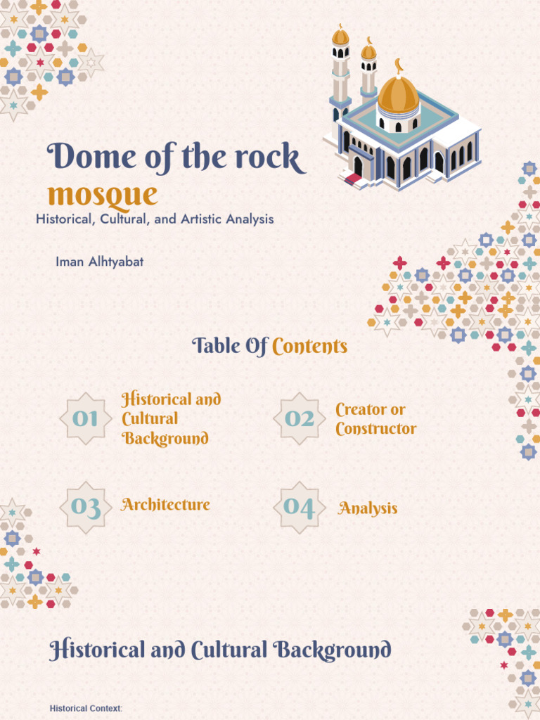 The Architecture of Mosques by Slidesgo | PDF