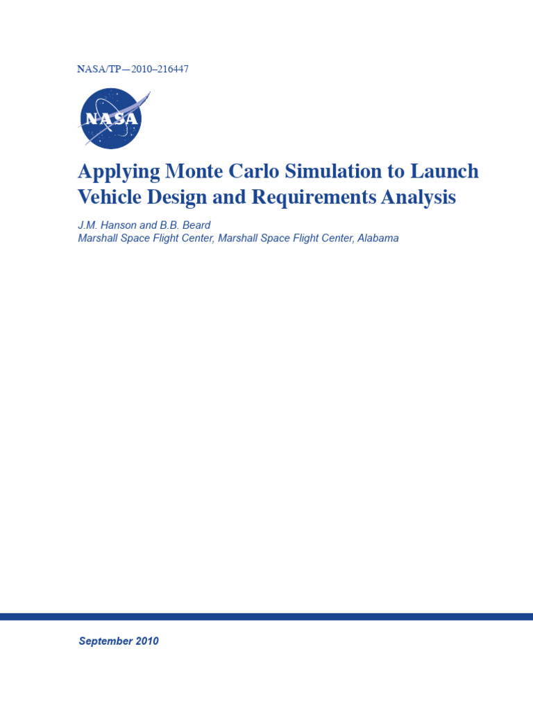 Monte Carlo Methods for Launch Vehicle Design | PDF | Monte Carlo ...