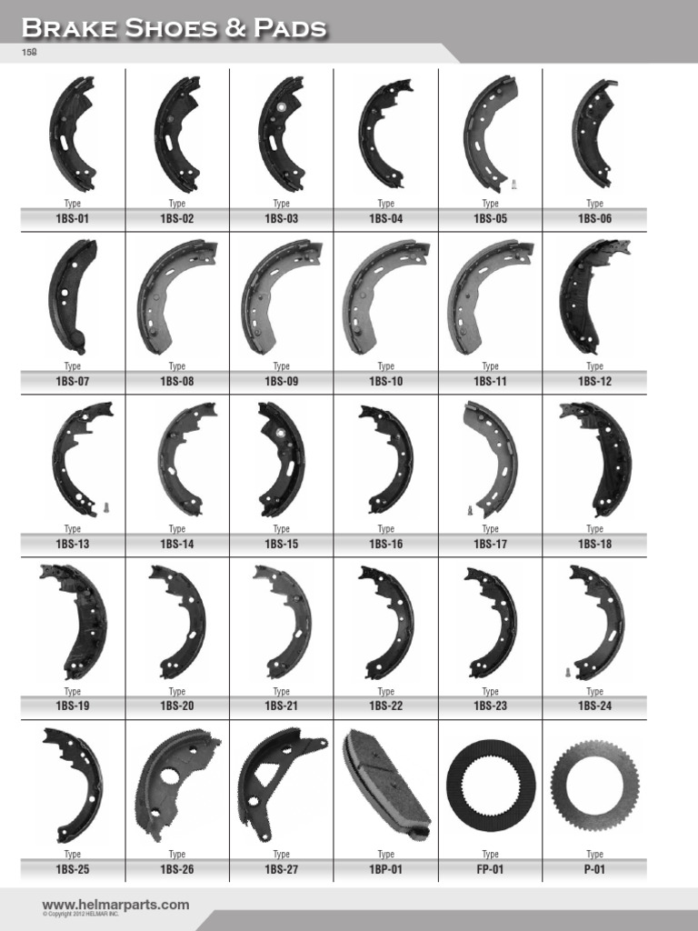 Brake Shoes and Pads Catalog Overview | PDF | Vehicle Technology ...