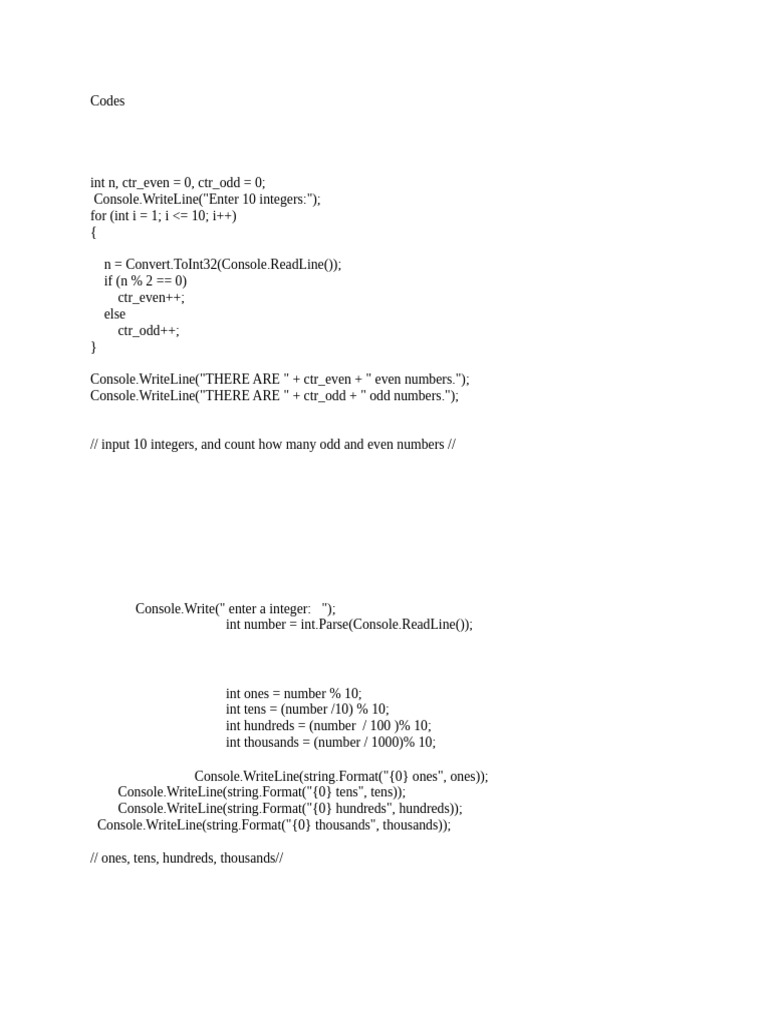 Codes | PDF | Computer Programming | Software Engineering
