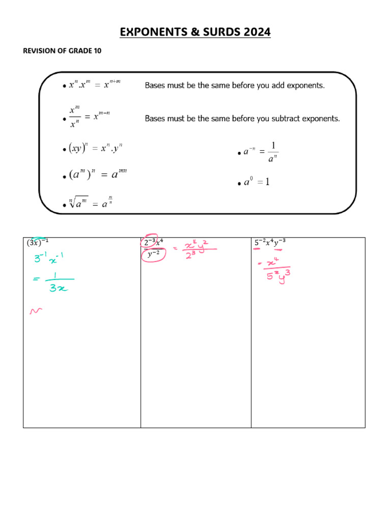 Notes 2024 | PDF | Numbers | Mathematical Concepts