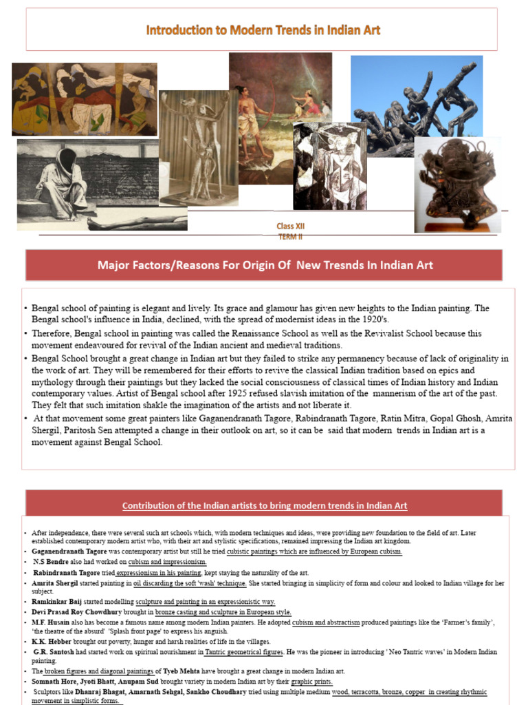 Modern Trends in Indian Art Origins | PDF | Kundalini | Paintings