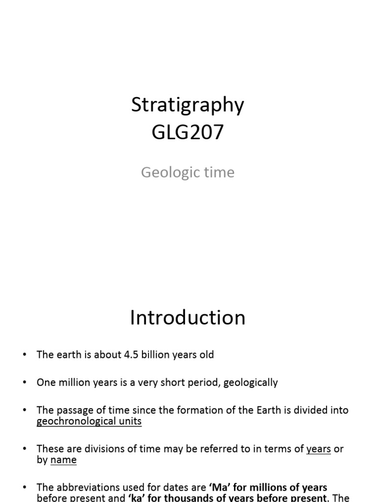 geologic time_010923 | PDF | Geologic Time Scale | Earth Sciences