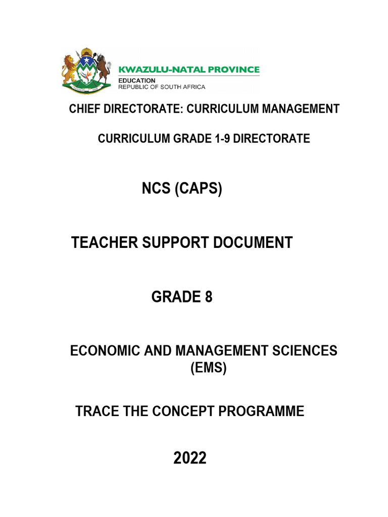 Grade 8 EMS Teacher Support Guide | PDF | Taxes | Government Budget