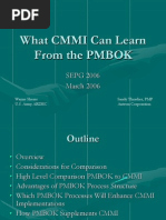 What CMMI Can Learn From The PMBOK