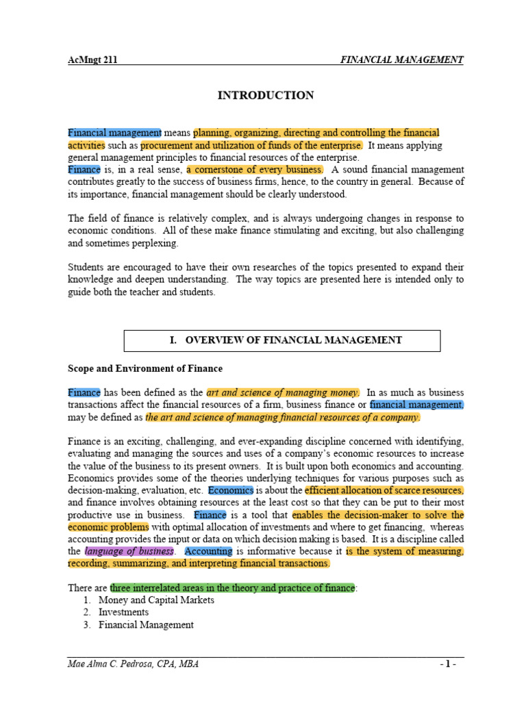 Financial Management | PDF | Monetary Policy | Stocks