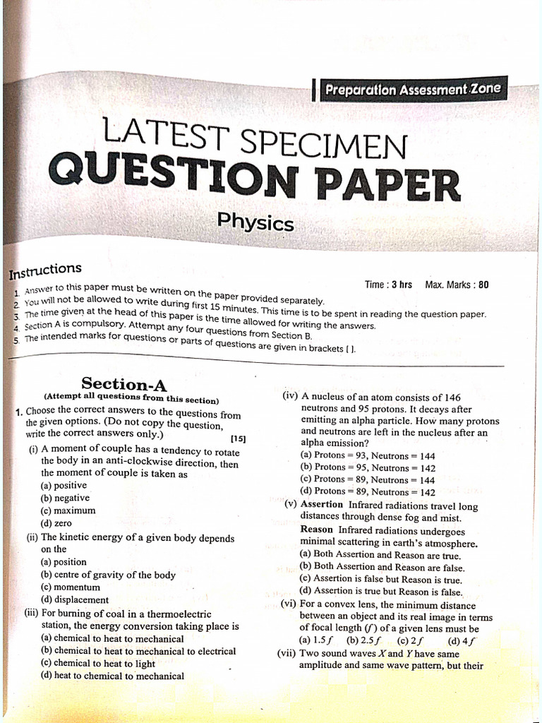 Arihant Physics Sample Papers | PDF