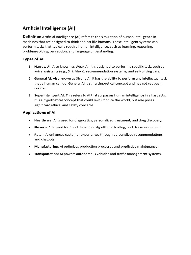 AI and Neural Networks Overview | PDF | Artificial Intelligence ...