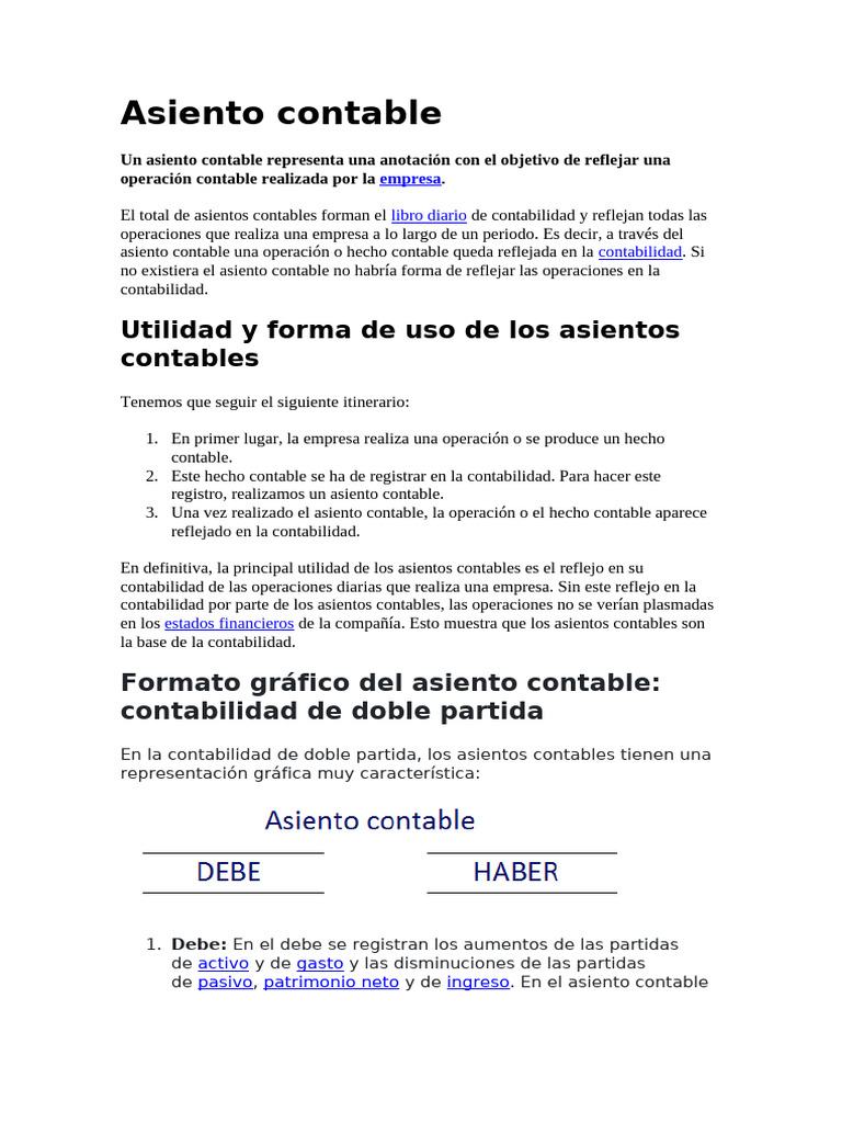 Asiento Contable Pdf