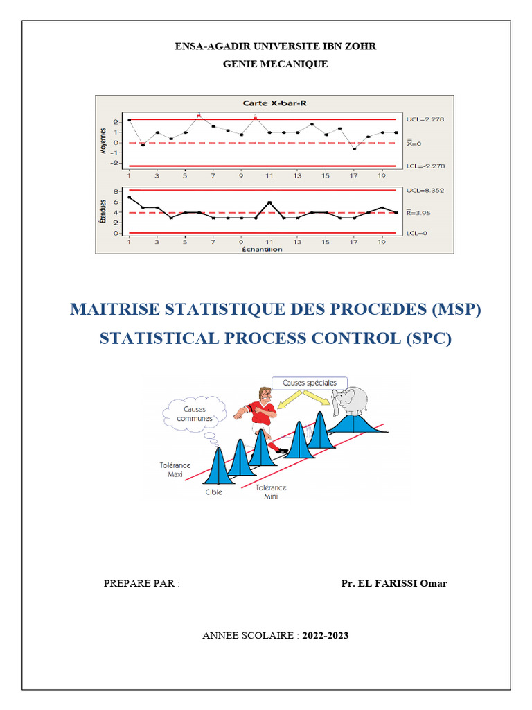 Maîtrise Statistique des Procédés (MSP) | PDF | Management de la ...