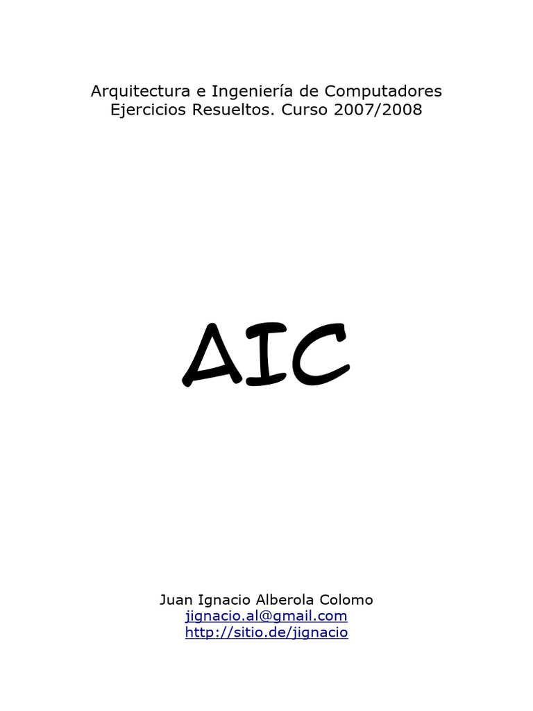 AIC Ejercicios Libro | PDF
