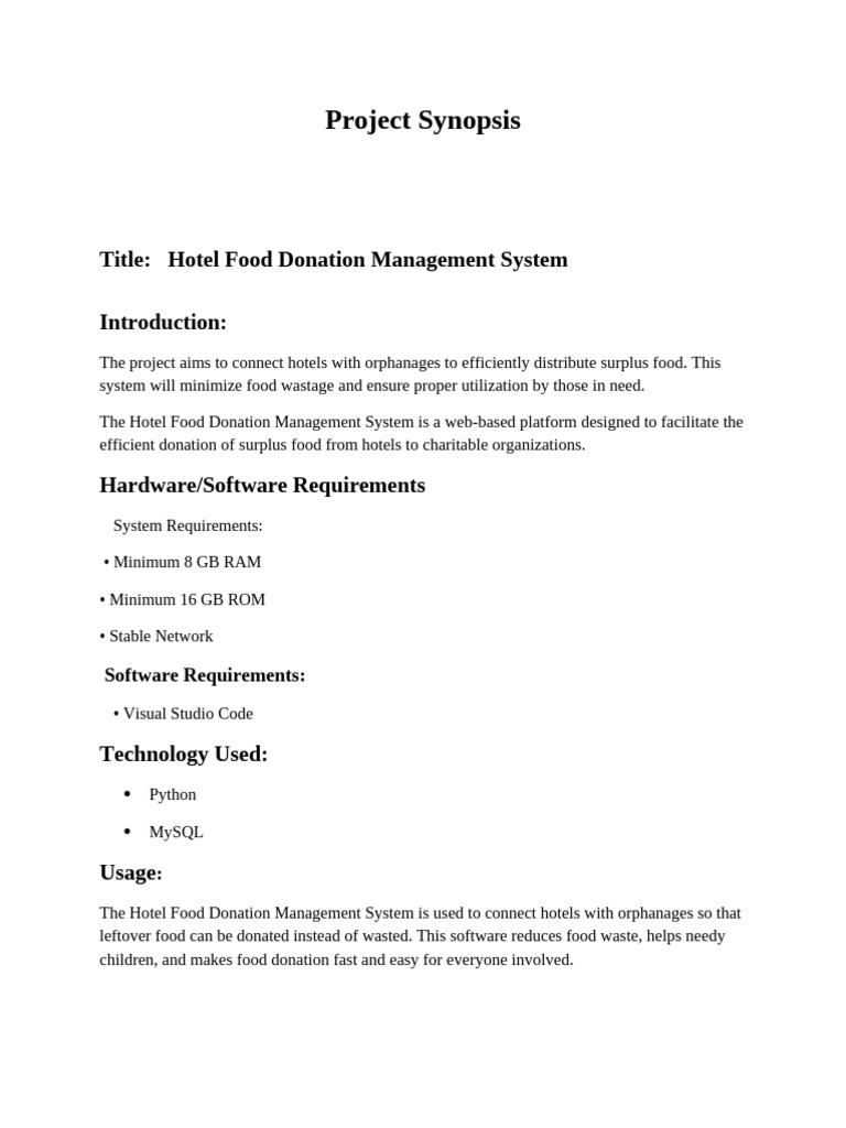 Synopsis Pbl 2 | PDF | Software | Computer Science