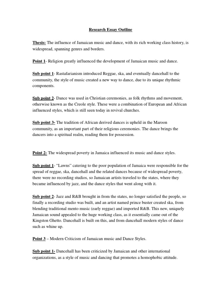 Pop culture essay outline image