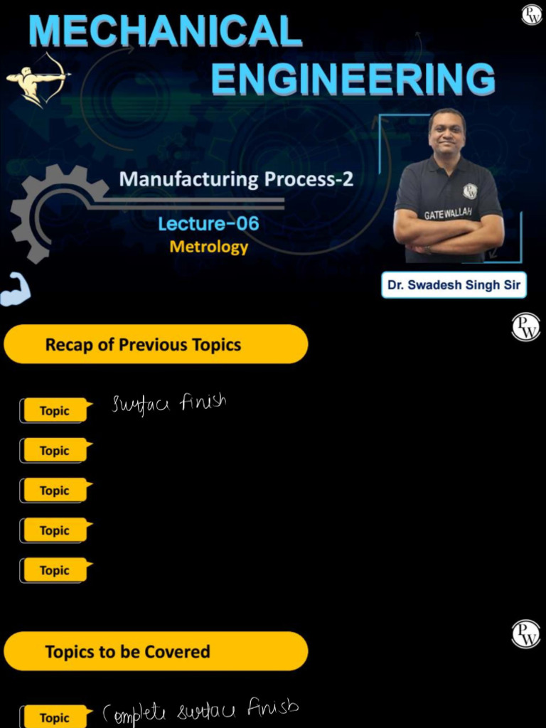 Metrology 06 - Class Notes | PDF