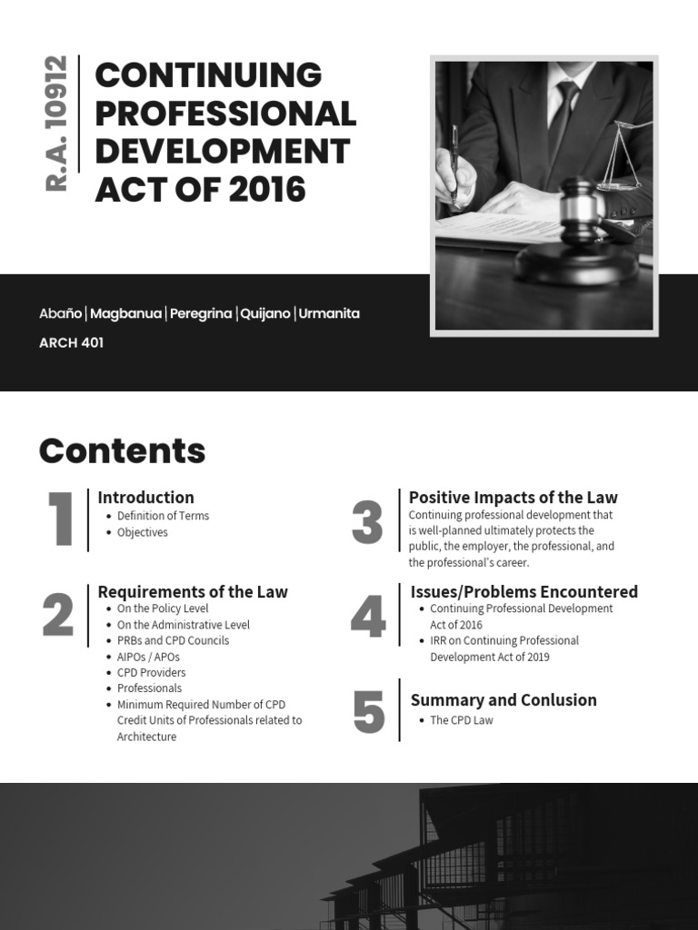 Continuing Professional Development Law Overview | PDF | Professional ...