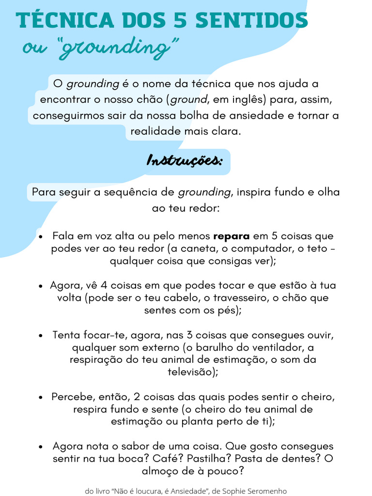 Técnica de Grounding dos 5 Sentidos | PDF