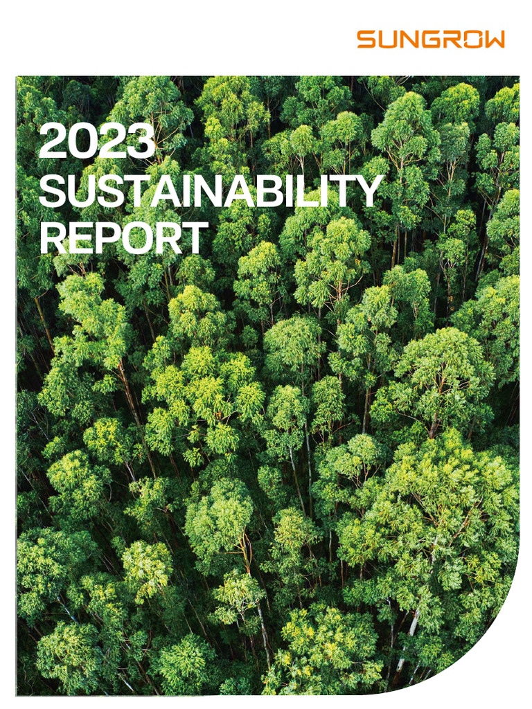 Sungrow 2023 Sustainability Report | PDF | Sustainable Energy ...
