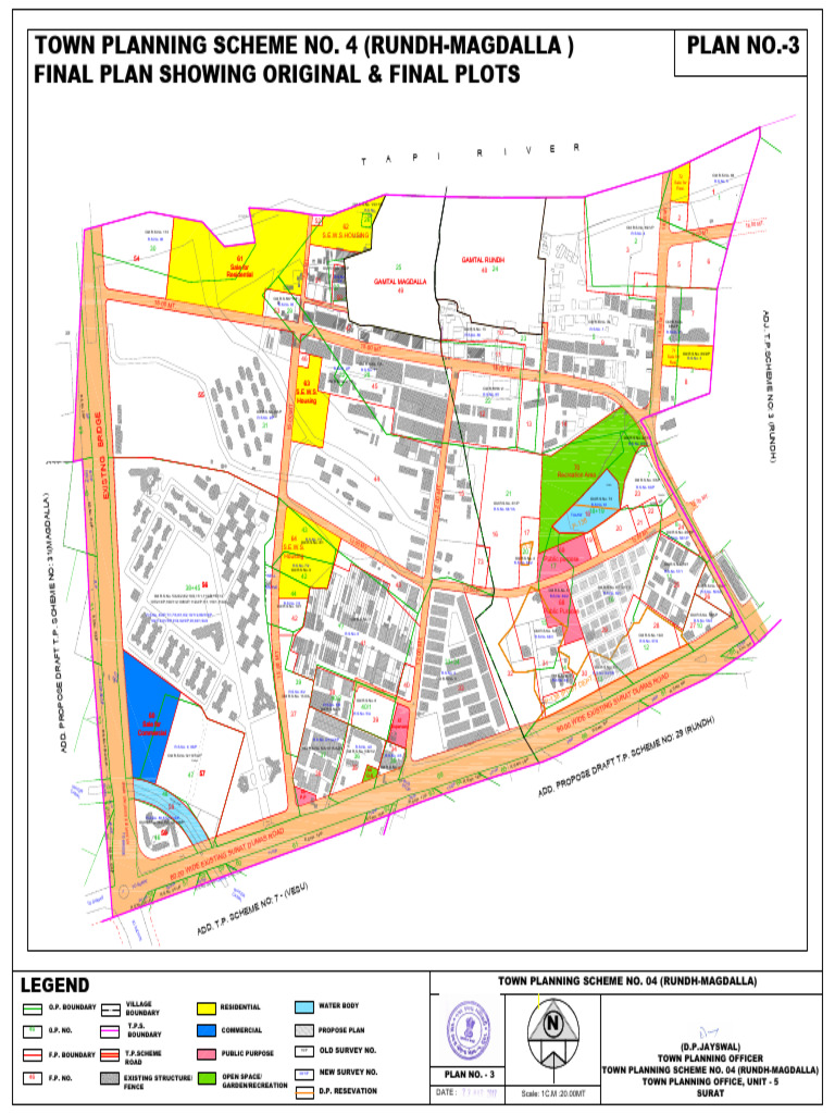 Town Planning Scheme Map: Rundh-Magdalla | PDF