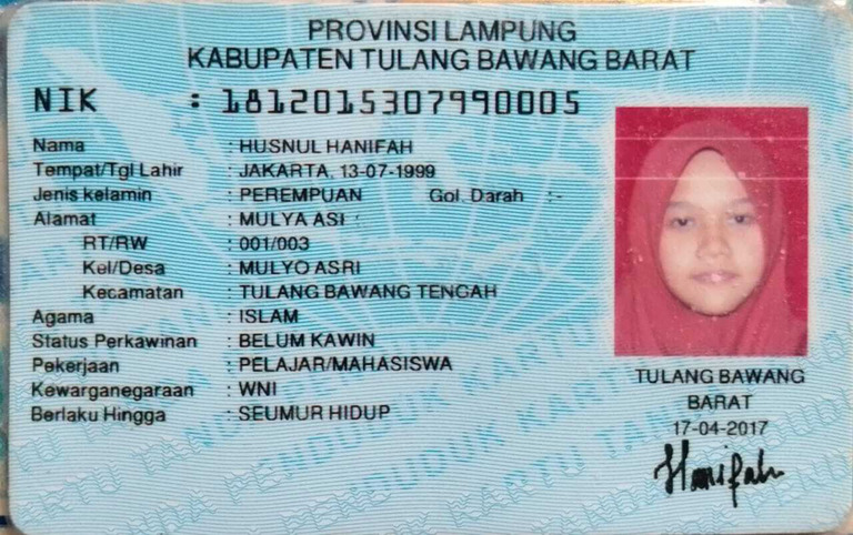 Husnul Hanifah - KTP | PDF