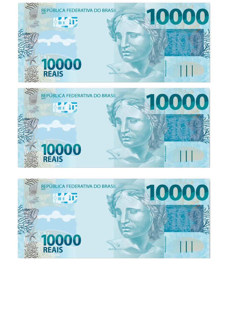 Nota de Dez Mil Reais | PDF