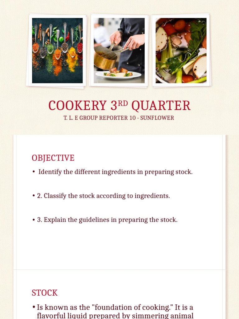 Essential Guide to Preparing Stock | PDF | Stock (Food) | Food And ...