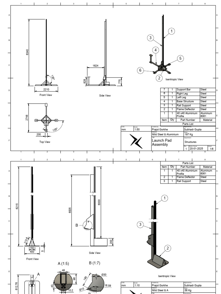Launch Pad Assembly Specifications | PDF | Materials | Mechanical ...
