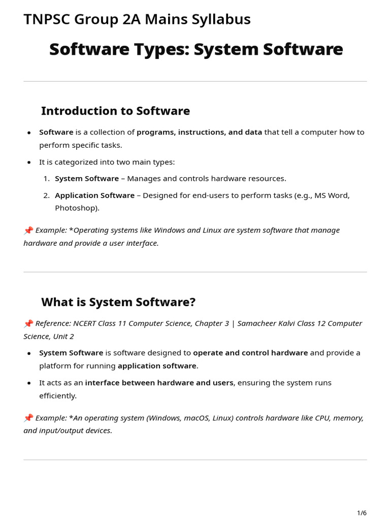 Overview of System Software Types | PDF | Operating System | System ...