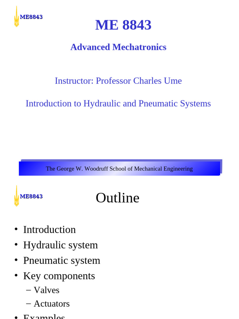 Hydraulic and Pneumatic Systems Overview | PDF | Valve | Actuator