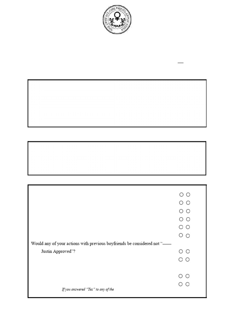 Girlfriend Application 02 | PDF
