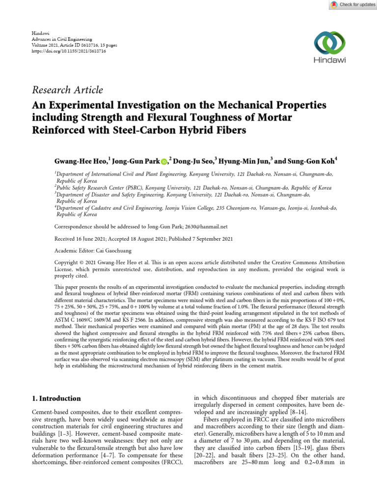 Exact Work Paper Advances in Civil Engineering - 2021 - Heo - An ...