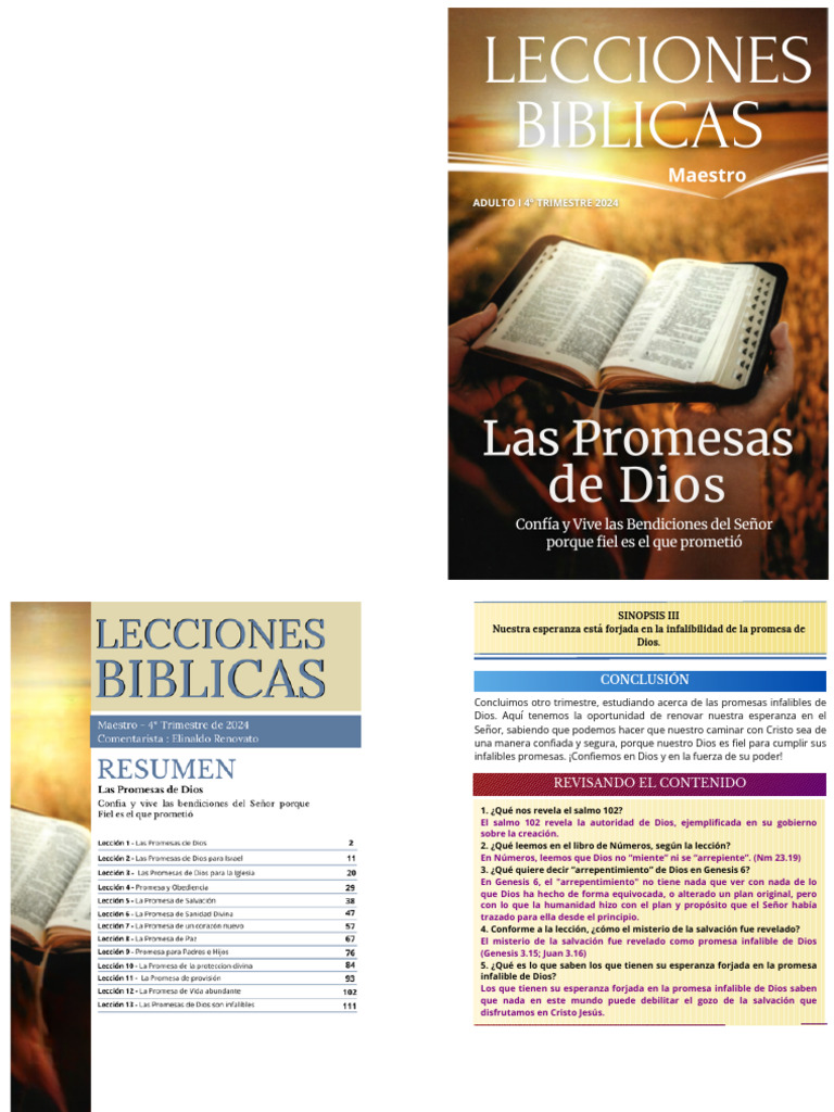 Promesas Infalibles de Dios en la Biblia | PDF | Dios | Biblia
