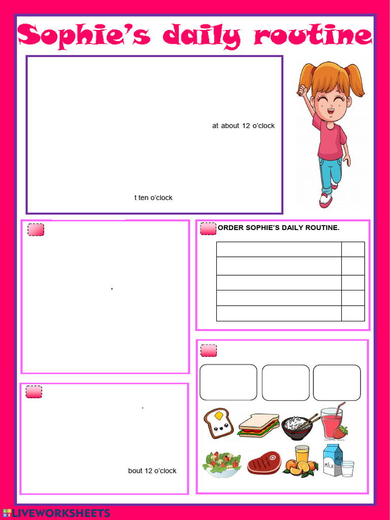 Sophie's Daily Routine Quiz | PDF