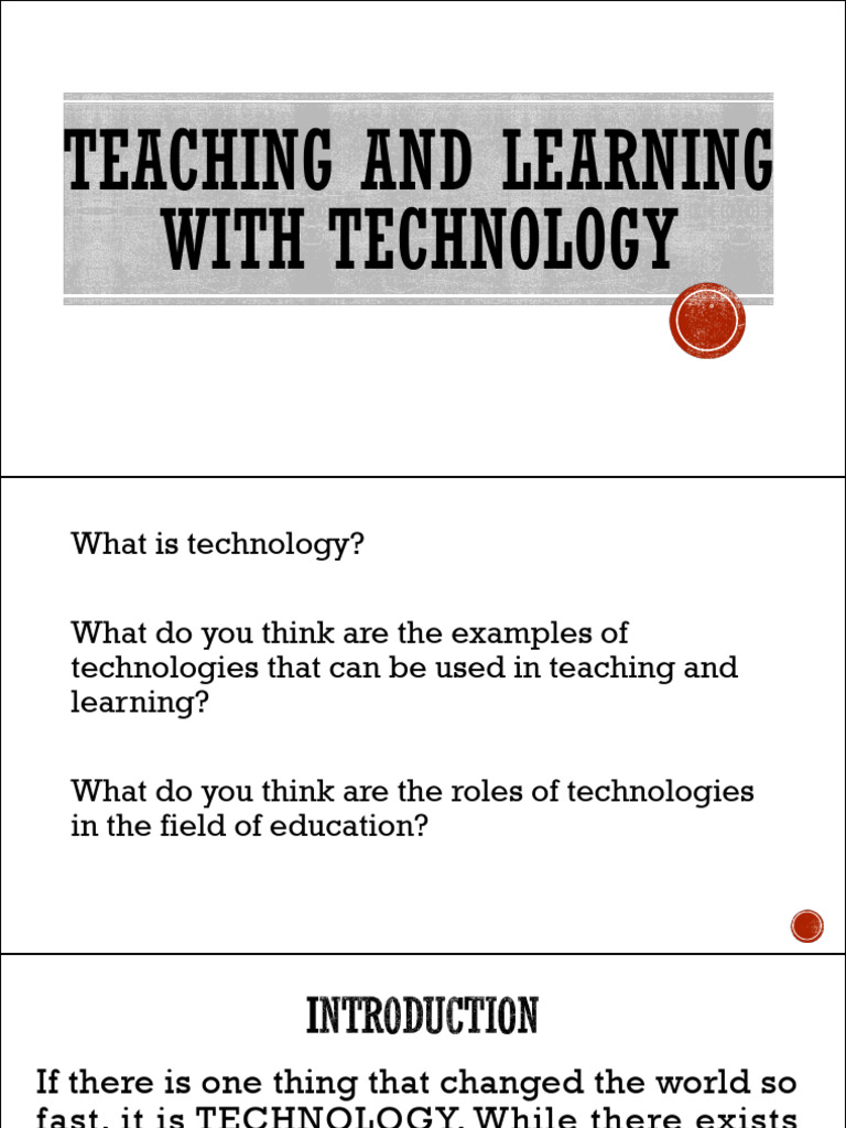 Technology in 21st Century Education | PDF | Educational Technology ...