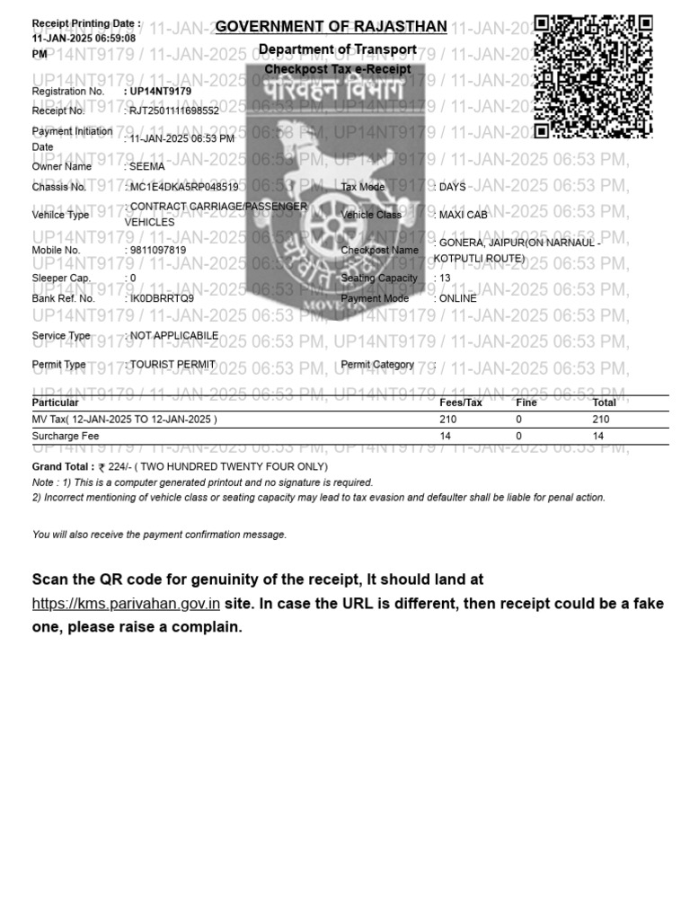 Online tax payment portal pdf payments transport