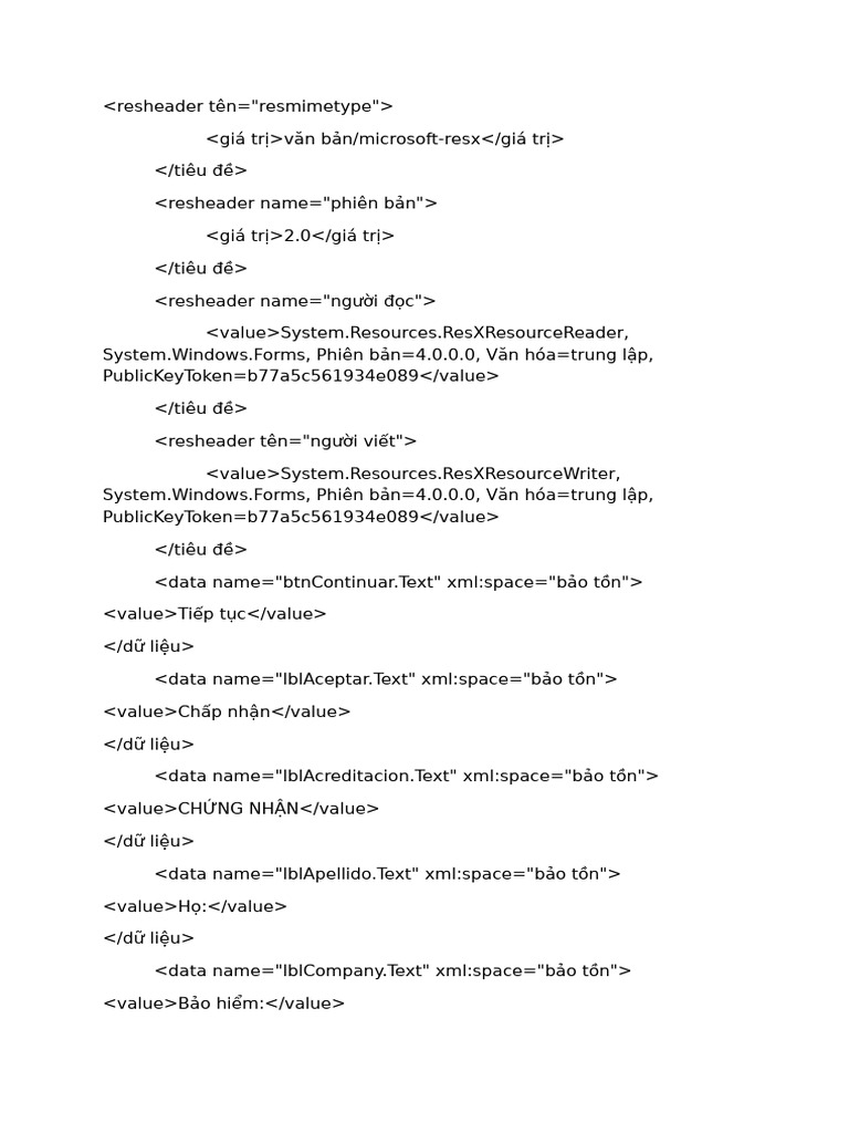 Resheader Name | PDF
